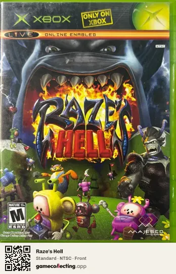 Raze's Hell Xbox, NTSC box front