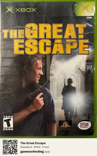 The Great Escape Xbox, NTSC box front