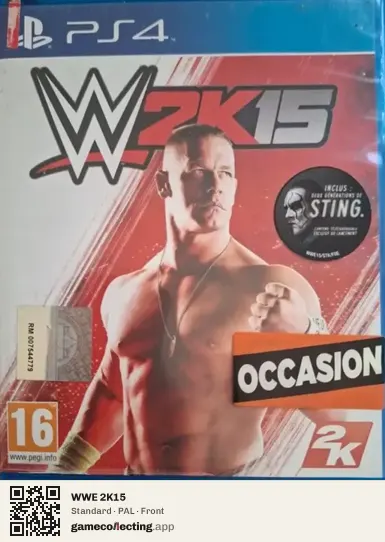 WWE 2K15 PlayStation 4, PAL box front