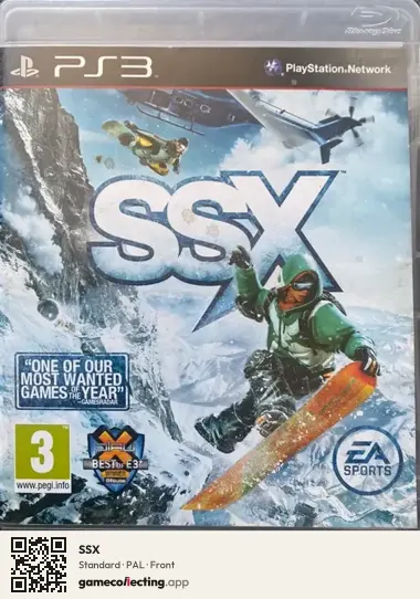 SSX PlayStation 3, PAL box front