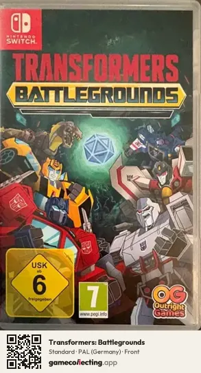 Transformers: Battlegrounds Nintendo Switch, Germany box front