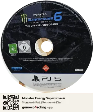 Monster Energy Supercross 6 PlayStation 5, PAL disc