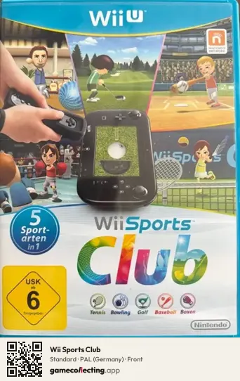 Wii Sports Club Nintendo Wii U, Germany box front