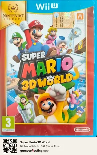 Super Mario 3D World Nintendo Wii U, Italy box front
