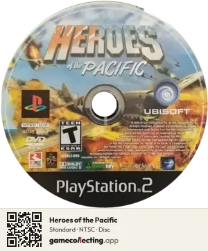 Heroes of the Pacific PlayStation 2, NTSC disc