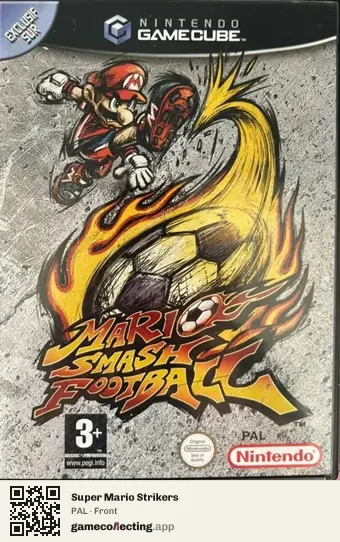 Super Mario Strikers Nintendo GameCube, PAL box front