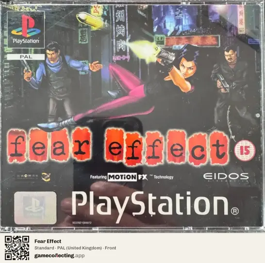 Fear Effect PlayStation, United Kingdom box front