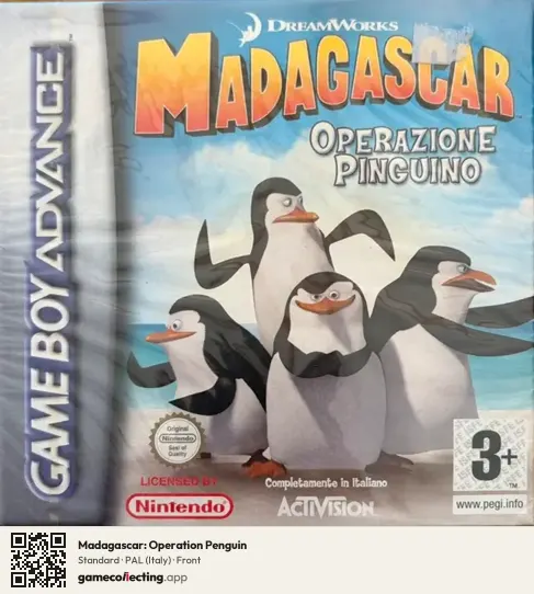 Madagascar: Operation Penguin Game Boy Advance, Italy box front