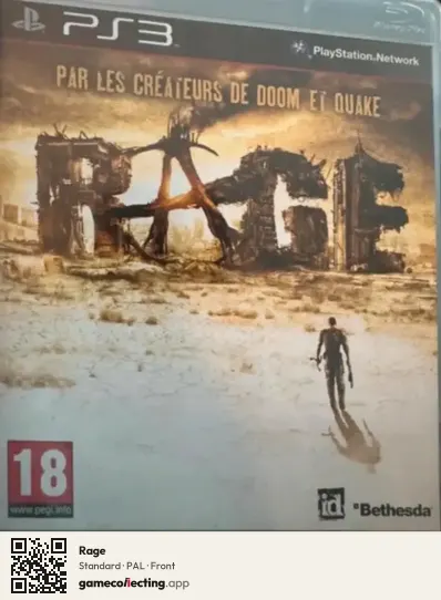 Rage PlayStation 3, PAL box front