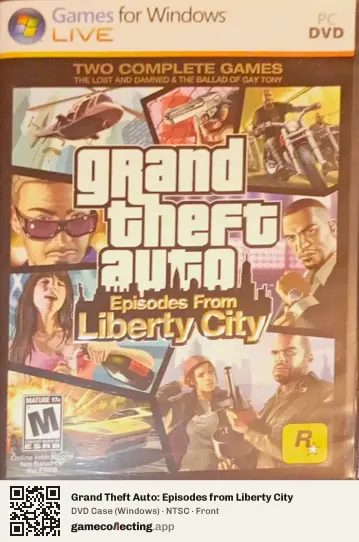 Grand Theft Auto: Episodes from Liberty City Computer, NTSC box front