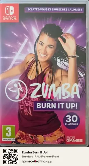 Zumba Burn It Up! Nintendo Switch, France box front