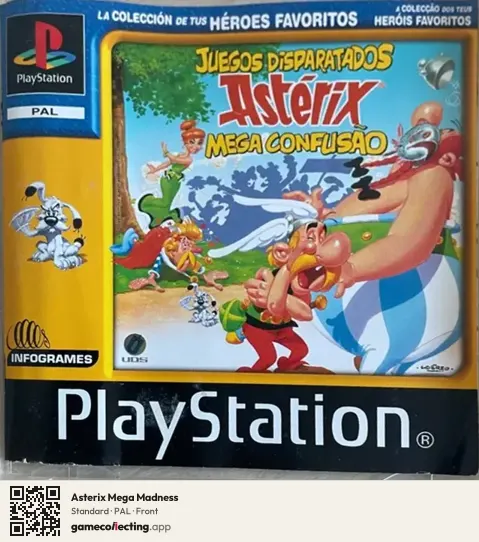 Asterix Mega Madness PlayStation, PAL box front