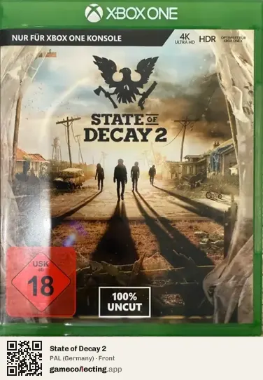 State of Decay 2 Xbox One, Germany box front