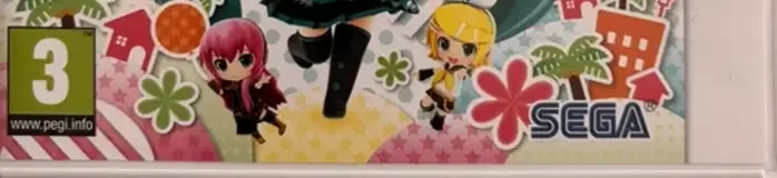 Hatsune Miku: Project Mirai DX, the PEGI square on its front