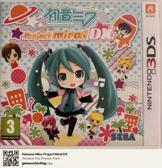 Hatsune Miku: Project Mirai DX Nintendo 3DS, France box front