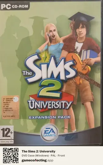 The Sims 2: University Computer, PAL box front