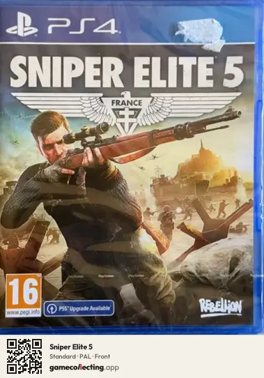 Sniper Elite 5 PlayStation 4, PAL box front