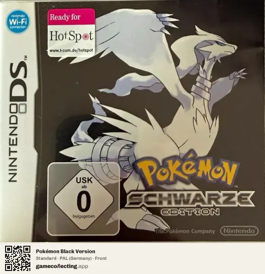 Pokémon Black Version Nintendo DS, Germany box front