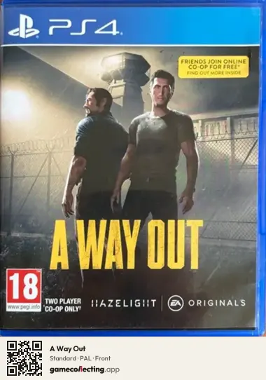 A Way Out PlayStation 4, PAL box front