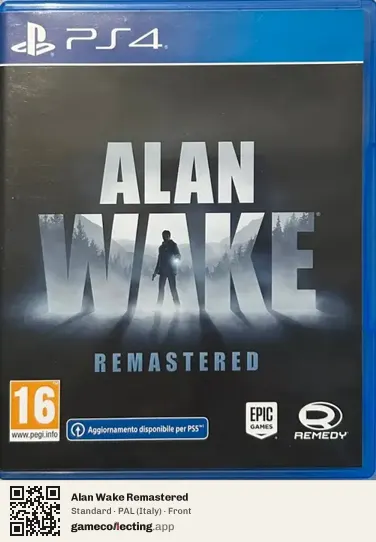 Alan Wake Remastered PlayStation 4, Italy box front