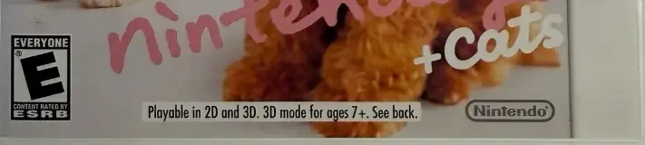 Nintendogs + Cats: Toy Poodle & New Friends, the ESRB box on its front