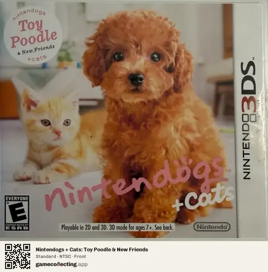 Nintendogs + Cats: Toy Poodle & New Friends Nintendo 3DS, NTSC box front