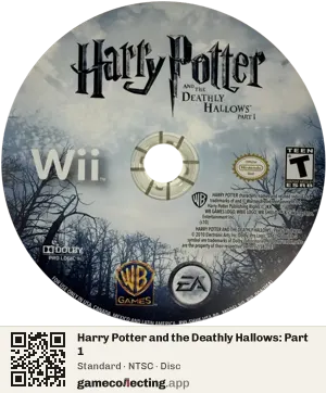 Harry Potter and the Deathly Hallows: Part 1 Nintendo Wii, NTSC disc