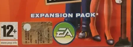 The Sims 2: Open for Business, the PEGI square on its front