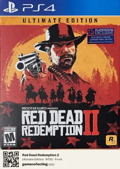 Red Dead Redemption 2 PlayStation 4, NTSC box front