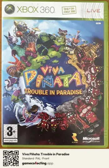 Viva Piñata: Trouble in Paradise Xbox 360, PAL box front