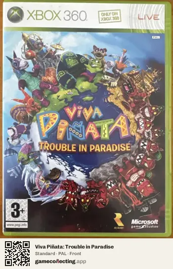 Viva Piñata: Trouble in Paradise Xbox 360, PAL box front