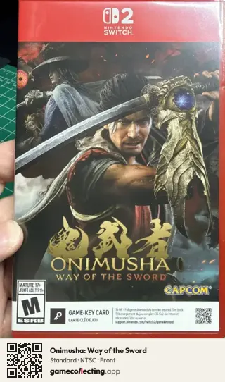 Onimusha: Way of the Sword Nintendo Switch 2, NTSC box front