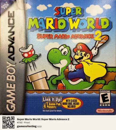 Super Mario World: Super Mario Advance 2 Game Boy Advance, NTSC box front