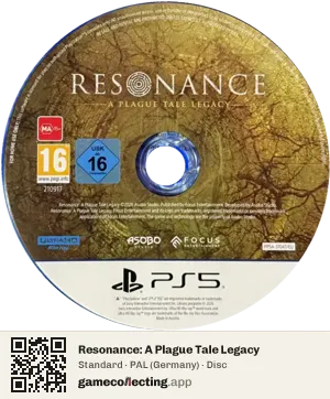 Resonance: A Plague Tale Legacy PlayStation 5, PAL disc