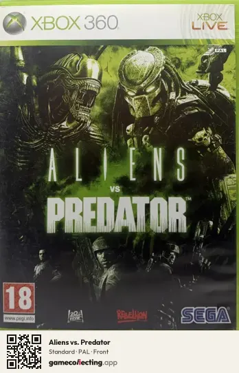 Aliens vs. Predator Xbox 360, PAL box front