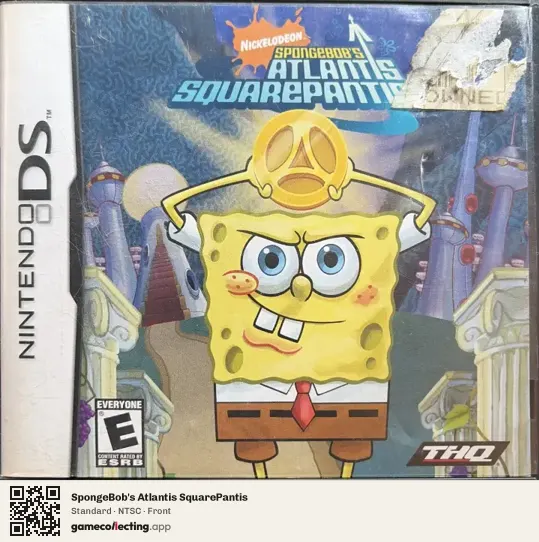 SpongeBob's Atlantis SquarePantis Nintendo DS, NTSC box front