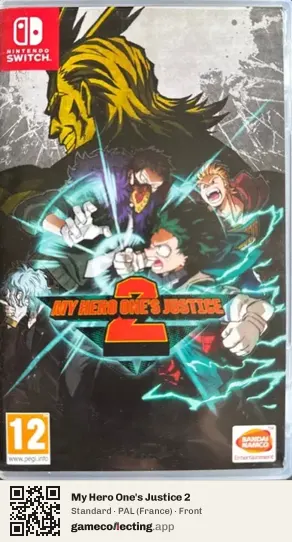 My Hero One's Justice 2 Nintendo Switch, France box front