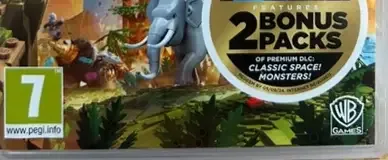 LEGO Worlds, the PEGI square on its front