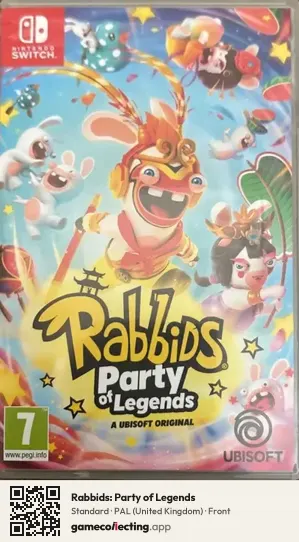 Rabbids: Party of Legends Nintendo Switch, United Kingdom box front