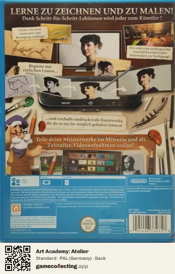 Art Academy: Atelier Nintendo Wii U, Germany box back