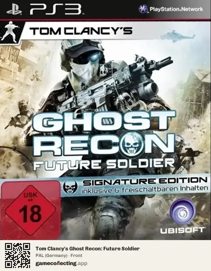 Tom Clancy's Ghost Recon: Future Soldier PlayStation 3, Germany box front