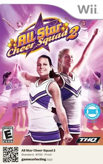 All Star Cheer Squad 2 Nintendo Wii, NTSC box front