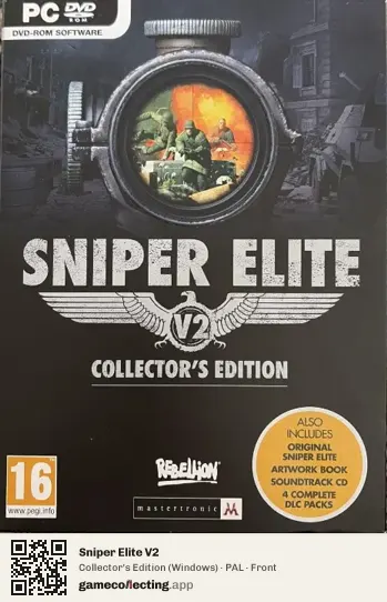 Sniper Elite V2 Computer, PAL box front