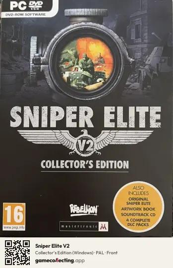 Sniper Elite V2 Computer, PAL box front