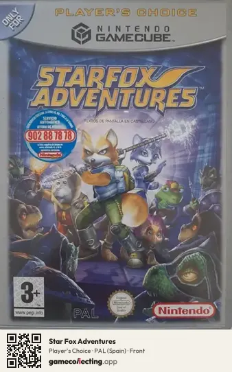 Star Fox Adventures Nintendo GameCube, Spain box front