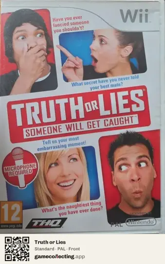 Truth or Lies Nintendo Wii, PAL box front