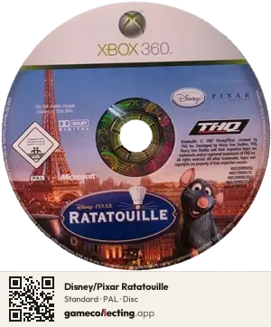 Disney/Pixar Ratatouille Xbox 360, PAL disc