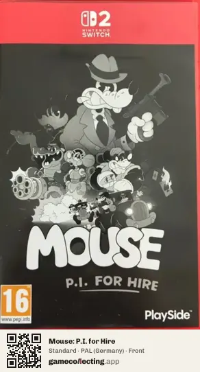 Mouse: P.I. for Hire Nintendo Switch 2, Germany box front