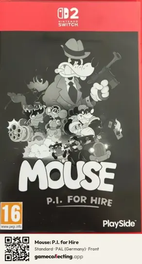 Mouse: P.I. for Hire Nintendo Switch 2, Germany box front