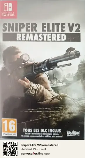 Sniper Elite V2 Remastered Nintendo Switch, PAL box front